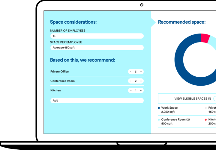 A laptop with the SquareFoot onboarding wizard on screen